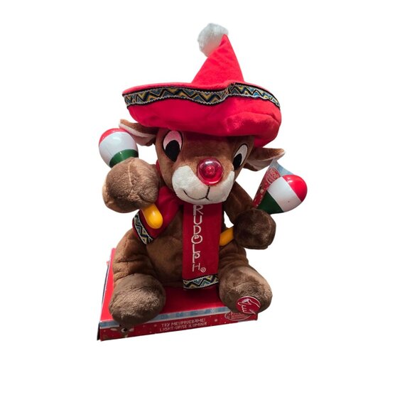 Animated Dan Dee Rudolph the Red Nosed Reindeer Christmas Plush - Picture 8 of 9